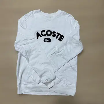 LACOSTE 화이트 트레이닝복 아치 로고
