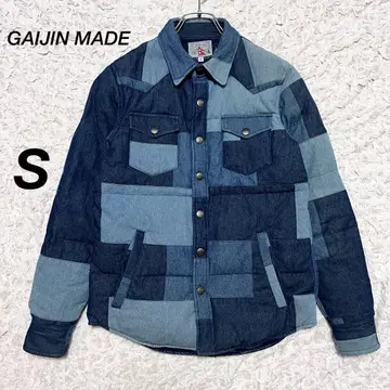 [ GAIJIN MADE ] 다운 자켓 패치워크 인디고 [ S ]