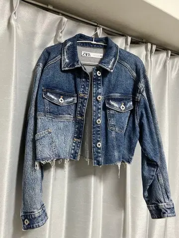 ZARA 데님 크롭 자켓