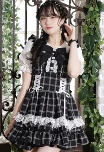 노에미 NOEMI 하트 비쥬 레이스 셋업 지뢰계 블랙