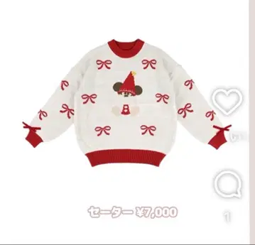 Disney 미키 플리스 니트 긴팔