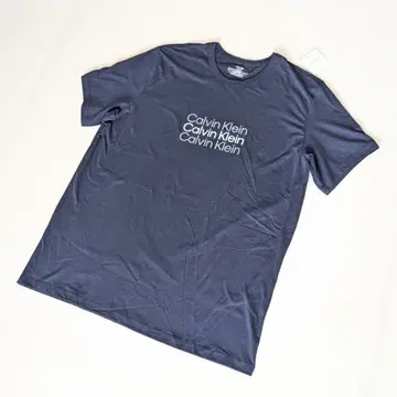 Calvin Klein T셔츠 XL 슬리퍼 로고 네이비 반팔