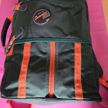 Samsonite Sampies의 그린 오렌지 백팩