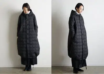 새상품급 mochi quilted hood coat 퀼트 후드 코트