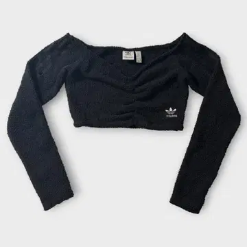 adidas 아디다스 블랙 크롭 여성용 상의 M
