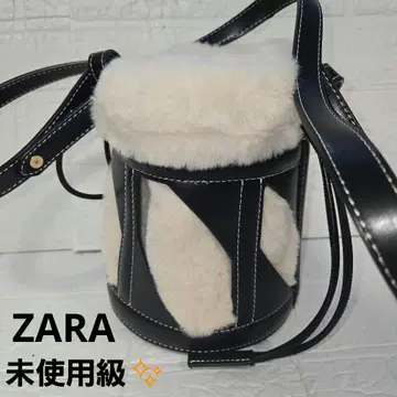 [ 미사용급 ] ZARA 다이컷 인조 모피 2way 백