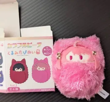 컬러풀 피치 [노아] 싸개 봉제 인형 마스코트 키링