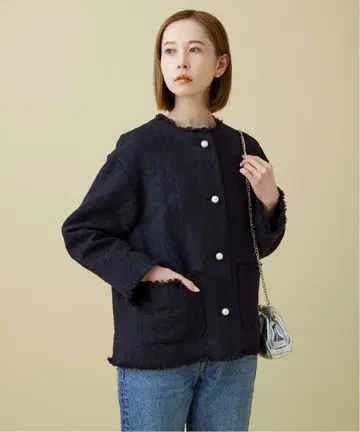 할인 새상품 SLOBE IENA 부처 트위드 자켓