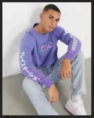 Bershka 플레이스테이션 롱T셔츠 롱티 사이즈 M