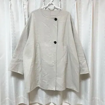 센스 오브 플레이스 리버 노카라 미들 코트 베이지