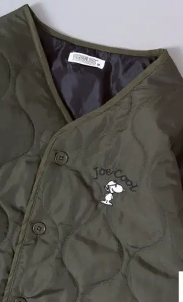 스누피 Joe Cool 퀼팅 자켓