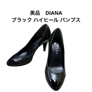 새상품급 DIANA 블랙 하이힐 펌프스