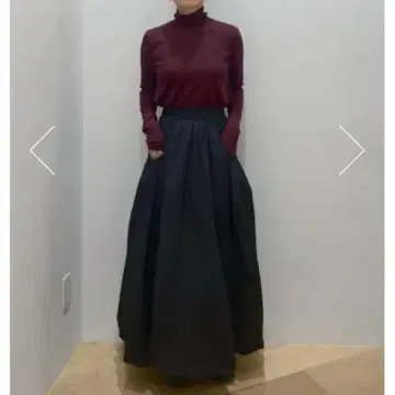 STYLEMIXER 셔링 포켓 벌룬 스커트 블랙 S