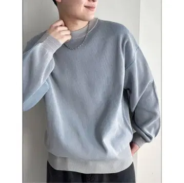 택 포함 새상품 Discoat 배색 하찌 니트