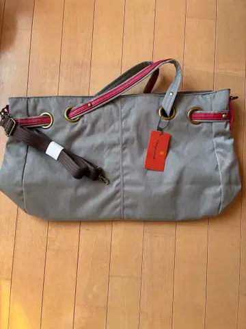 그레이 빨간색 숄더백