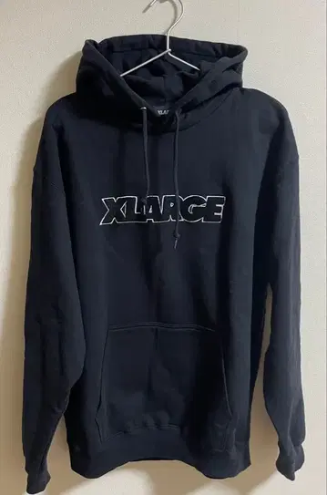 XLARGE 블랙 후드 부착 후드티
