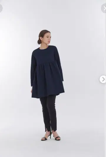 [ 미사용 새상품 ] Yori 종이상자 니트 튜닉 F 블랙