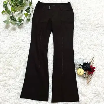 BOSCH 부츠컷 팬츠 36 브라운 출퇴근 깔끔한 실루엣