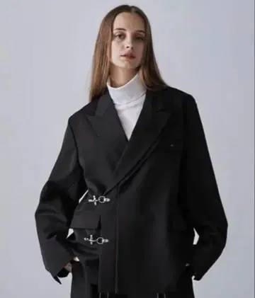 CLEL 프라임TR 더블 라펠 테일러드 자켓 블랙 XS 사이즈