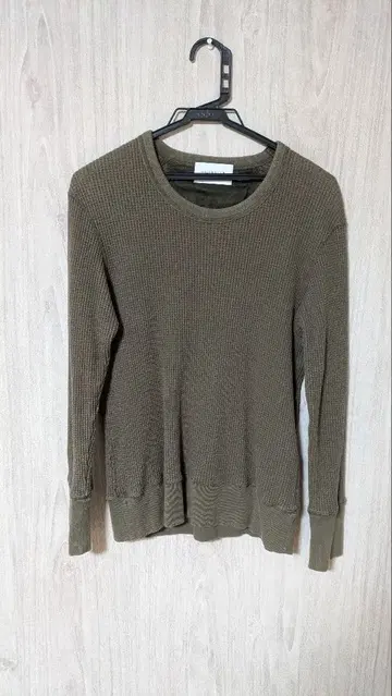 RAINMAKER 리브 긴팔 스웨터 올리브