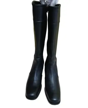 [ 미사용 새상품 ] REGAL 롱 부츠 24.5 일본제 블랙 가죽