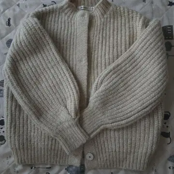 MOUSSY 아이보리 니트 가디건 프리 사이즈