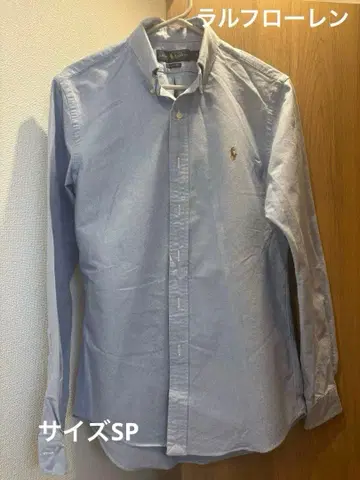 랄프 로렌 SP 사이즈 라이트 블루 셔츠 긴팔 셔츠 버튼 셔츠 새상품급