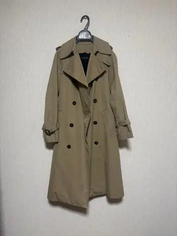 Drawer 베이지 더블 브레스트 트렌치코트 36 라이너 포함