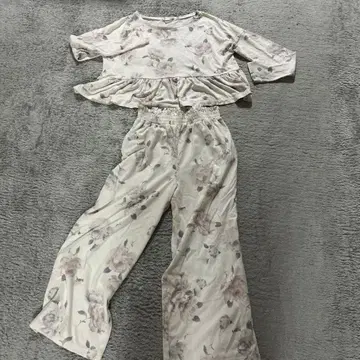 pique 플라워 프린트 룸웨어 세트