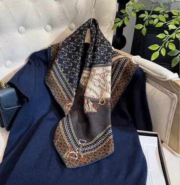 재입고 스카프 대형 자외선 차단 멋진 스톨 브라운 가을 인기
