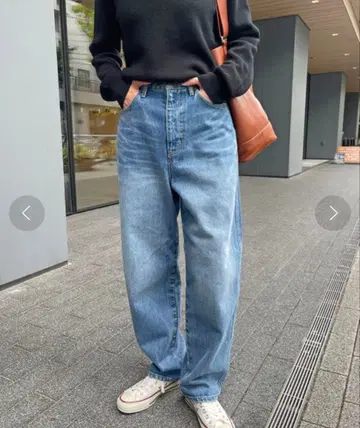 Spick & Span 51/2 커브 라인 데님 블루 사이즈 27