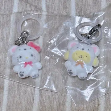 산리오 포근포근 스노우 표시 액세서리 헬로키티 폼폼푸딩