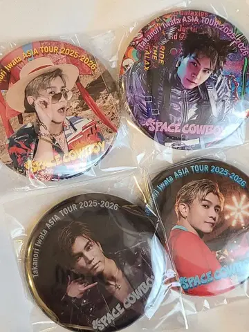 3대째 이와타 타카노리 캔뱃지 4종 세트