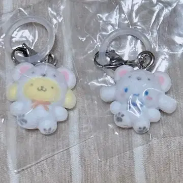 산리오 포근포근 스노우 메지루시 액세서리 시나모롤 폼폼푸딩