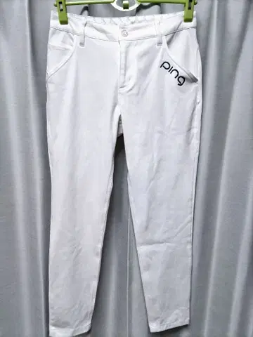 PING 스트레치 팬츠 화이트