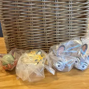 주토피아 패션 반지 캡슐 토이 4개 세트