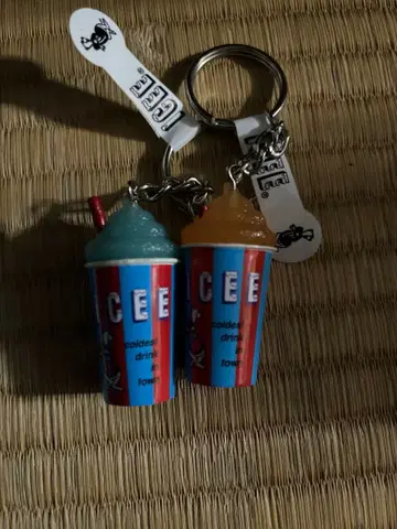 ICEE 키링 아메리칸 프로즌 드링크 키링 2개 세트