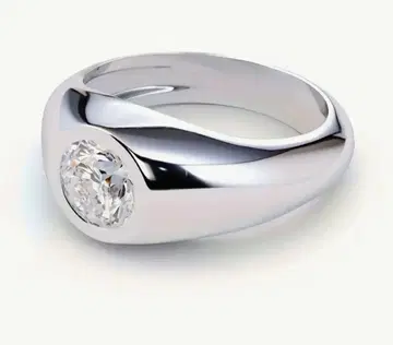 실버 반지 S925 로듐 코팅 모이사나이트 3 캐럿 사이즈 US 12