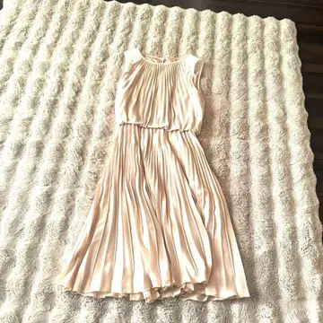 ANAYI 아나이 원피스 플리츠 드레스 어깨 레이스 안감 포함