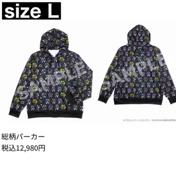 신칸센 변형 로봇 신카리온 Z 올 패턴 후드티 L 사이즈