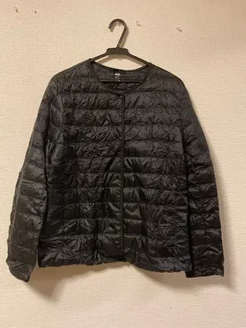 유니클로 블랙 여성용 다운 자켓 XXL