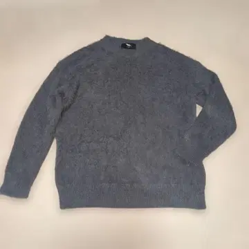 FVLMEN 그레이 모헤어풍 니트  레이어 코디에도 남성용 XL