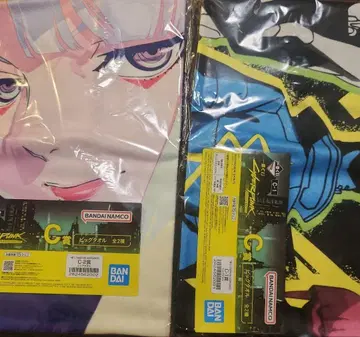 제일복권 사이버펑크 엣지러너 C상 빅 타월 2종 세트