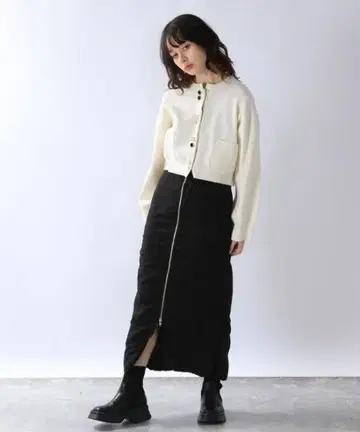 JEANASIS 2WAY 셔링 내로우 스커트