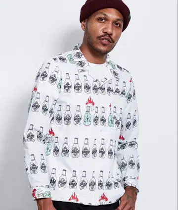 ROTAR 오픈 셔츠 화이트 현재 클리닝 중