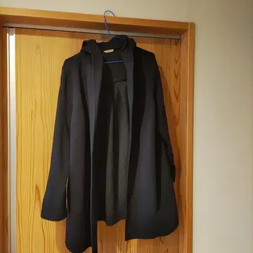 Rose Tiara 다크 네이비 롱 코트