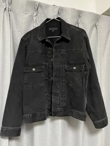 UNIQLO 데님 자켓 블랙 M 사이즈