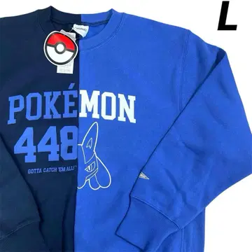 [ 새상품 ] 포켓몬스터 루카리오 헤비웨이트 맨투맨 풀오버 L