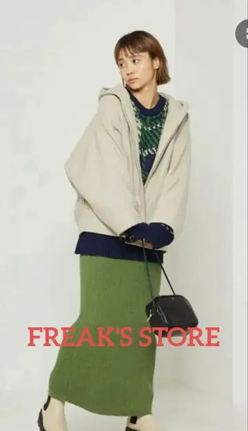 freaks store 울리 후드 숏코트