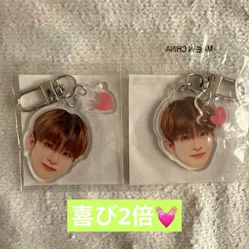 treasure 희로애락 얼굴 아크릴 키링 아사히 x 2